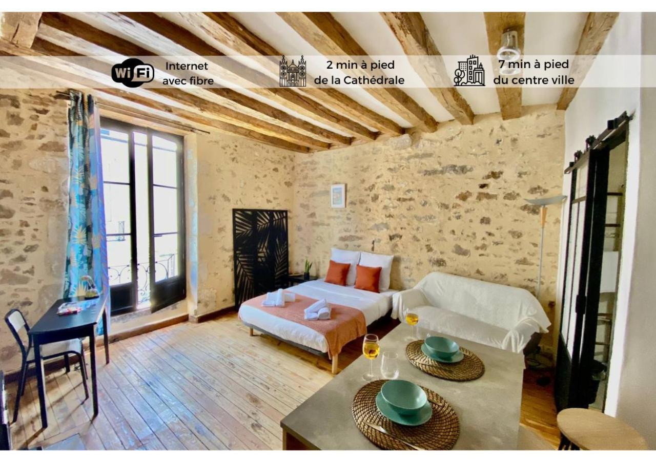 勒芒Le Cosy-Chic, 2 Min A Pied Cathedrale , Jacobins公寓 外观 照片